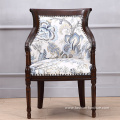 High Wing Back Carved Living Room Armchair